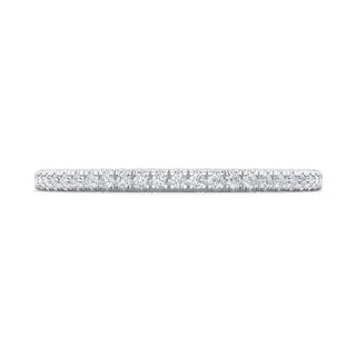 French Pavé Diamond Wedding Band