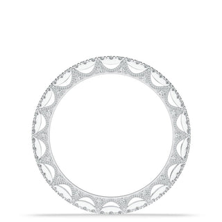 French Pavé Diamond Wedding Band