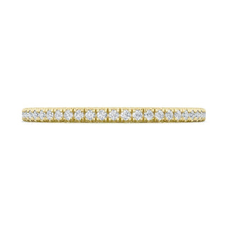 French Pavé Diamond Wedding Band
