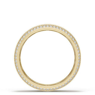 Bevel Edge Diamond Wedding Band in High Polish - 5mm