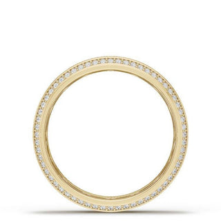 Bevel Edge Diamond Wedding Band in High Polish - 5mm