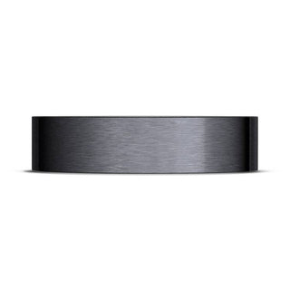 Titanium Two-Tone Flat Wedding Band - 6mm