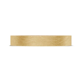 Classic Two-Tone Flat Wedding Band in Brushed Finish