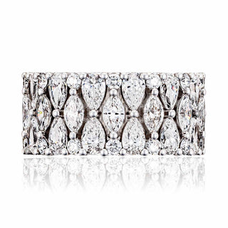 Marquise and Pear Mosaic Band