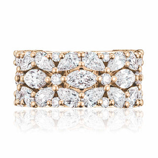 East West Marquise and Pear Mosaic Band