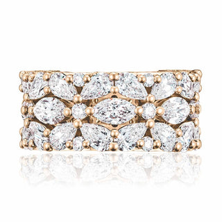 East West Marquise and Pear Mosaic Band