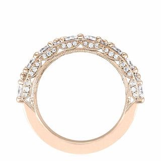East West Marquise and Pear Mosaic Band