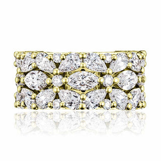 East West Marquise and Pear Mosaic Band