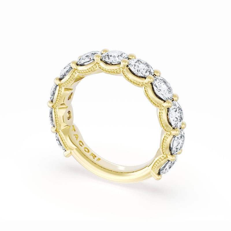 Round Cut Diamond Eternity Band in 14kt Yellow Gold