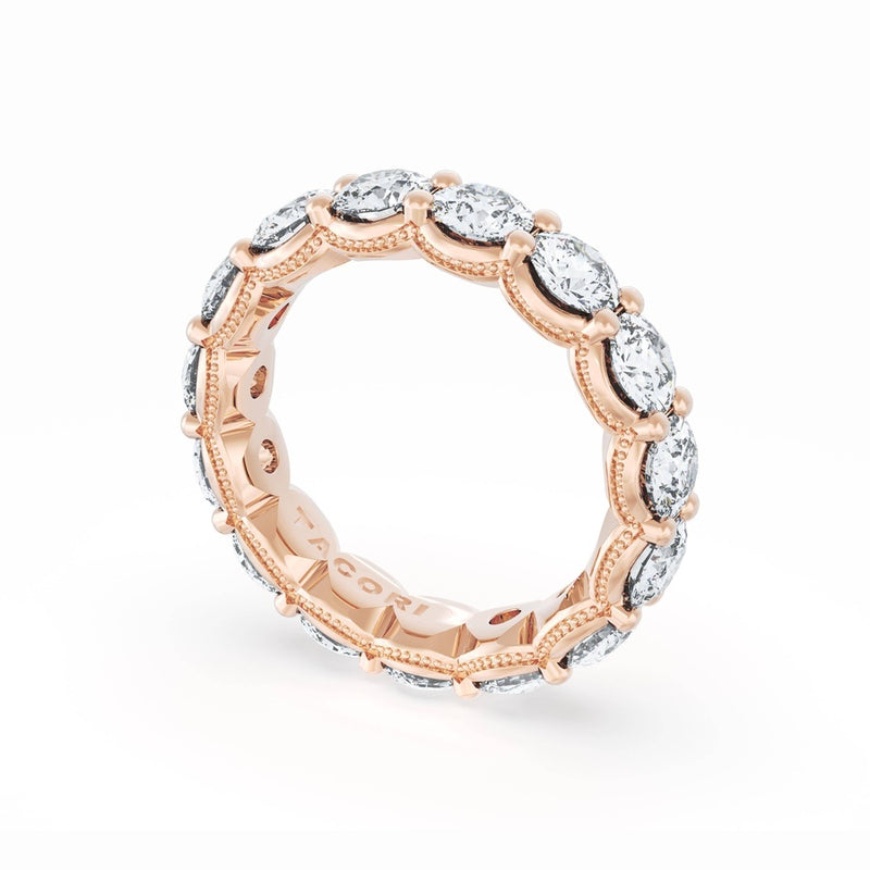 Round Cut Diamond Eternity Band in 14kt Rose Gold