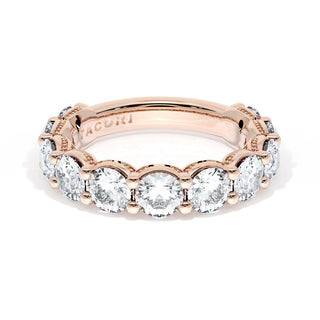 Round Cut Diamond Eternity Band in 14kt White Gold