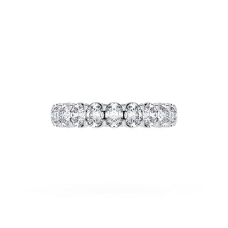 Oval Cut Diamond Eternity Band in 14kt Rose Gold