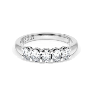 Oval Cut Diamond Eternity Band in 14kt Rose Gold