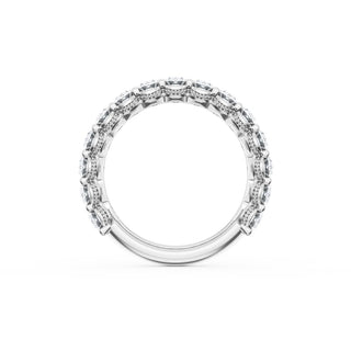 Oval Cut Diamond Eternity Band in 14kt Rose Gold