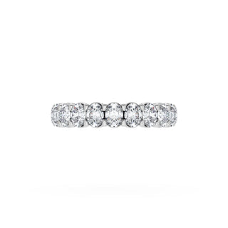 Oval Cut Diamond Eternity Band in 14kt Rose Gold