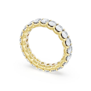 Oval Cut Diamond Eternity Band in 14kt Rose Gold