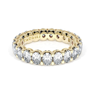 Oval Cut Diamond Eternity Band in 14kt Rose Gold