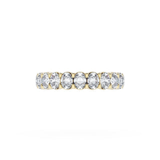 Oval Cut Diamond Eternity Band in 14kt Rose Gold