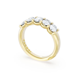 Oval Cut Diamond Eternity Band in 14kt White Gold