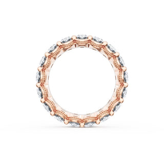 Oval Cut Diamond Eternity Band in 14kt White Gold