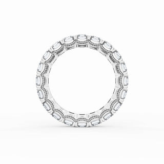 Emerald Cut Diamond Eternity Band in 14kt White Gold