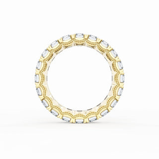 Emerald Cut Diamond Eternity Band in 14kt White Gold