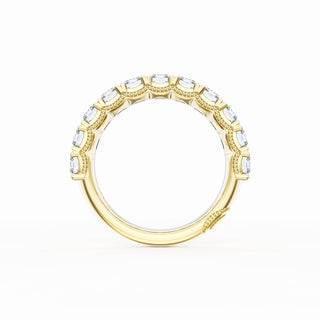 Emerald Cut Diamond Eternity Band in 14kt White Gold