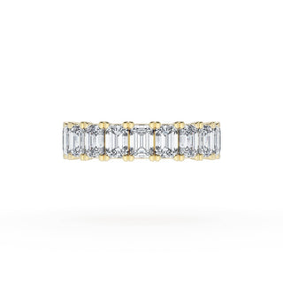 Emerald Cut Diamond Eternity Band in 14kt White Gold