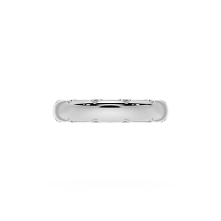 High Polish Wedding Band in 14kt Yellow Gold