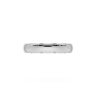 High Polish Wedding Band in 14kt Yellow Gold