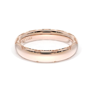 High Polish Wedding Band in 14kt Yellow Gold