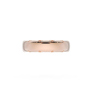 High Polish Wedding Band in 14kt Yellow Gold