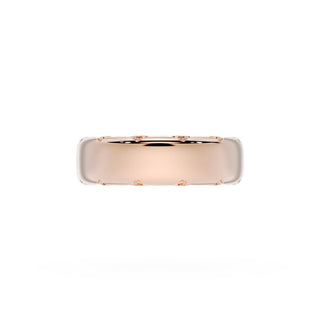 High Polish Wedding Band in 14kt Yellow Gold