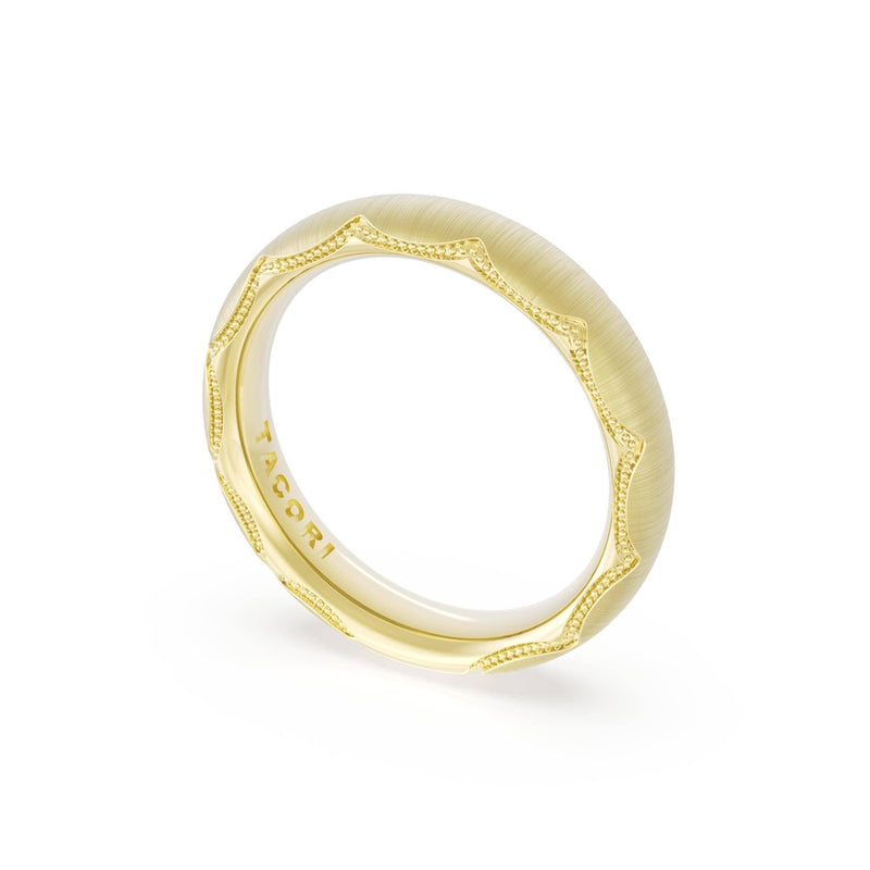 Satin Finish Wedding Band in 14kt Yellow Gold