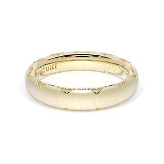 Satin Finish Wedding Band in 14kt Yellow Gold