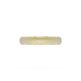 Satin Finish Wedding Band in 14kt Yellow Gold