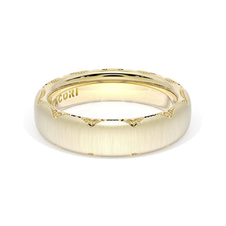 Satin Finish Wedding Band in 14kt Yellow Gold