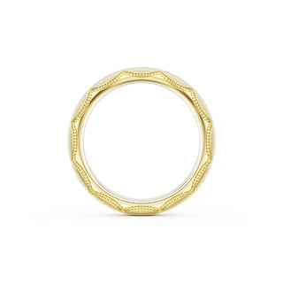 Satin Finish Wedding Band in 14kt Yellow Gold