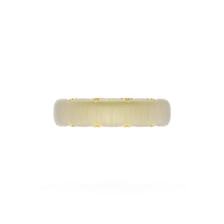 Satin Finish Wedding Band in 14kt Yellow Gold