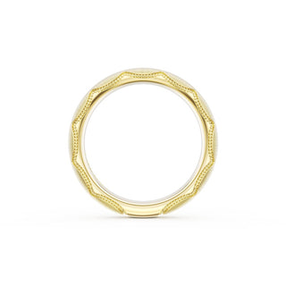Satin Finish Wedding Band in 14kt Yellow Gold