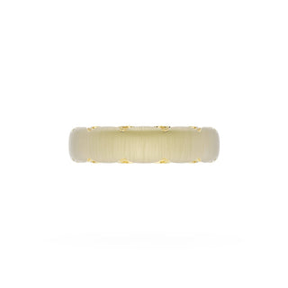 Satin Finish Wedding Band in 14kt Yellow Gold