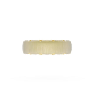 Satin Finish Wedding Band in 14kt Yellow Gold