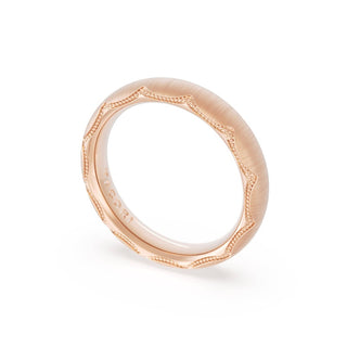Satin Finish Wedding Band in 14kt Yellow Gold