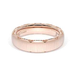 Satin Finish Wedding Band in 14kt Yellow Gold
