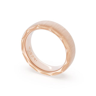 Satin Finish Wedding Band in 14kt Yellow Gold