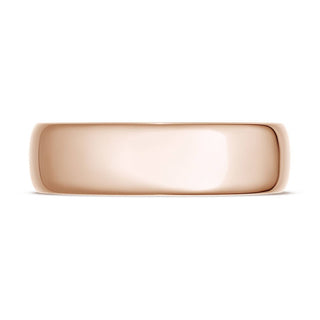 Classic Rounded in High Polish Finish Wedding Band
