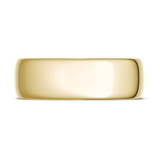 Classic Rounded in High Polish Finish Wedding Band