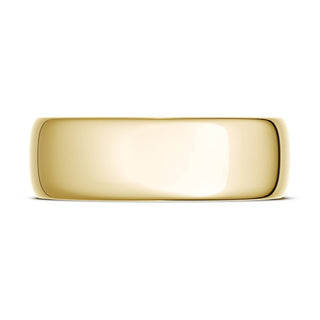 Classic Rounded in High Polish Finish Wedding Band