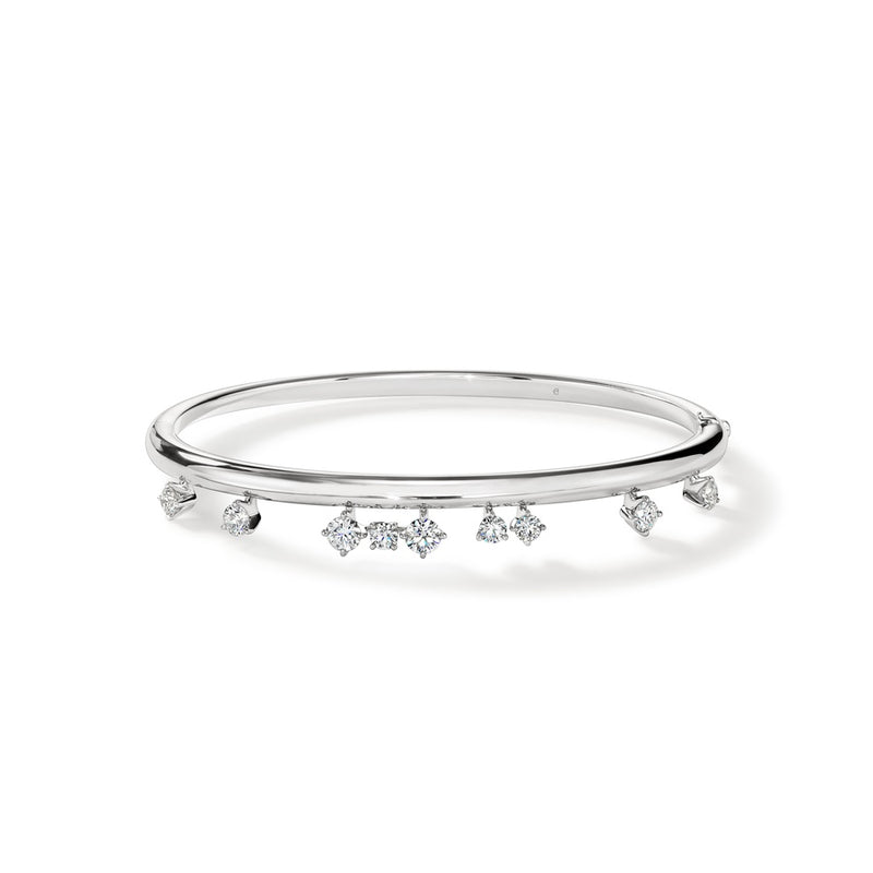 Hearts on Fire Barre Floating Diamond Bangle UU2834 : 1.00 : 5244 : 18KY : GH/VS