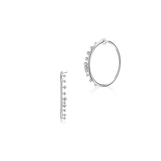 Hearts on Fire  Barre Diamond Hoops Earrings UU2864 : 3.00 :  : 18KY : GH/VS